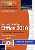 Produkt-Bild: Das gro&szlig;e Franzis Paket Office 2010, Buch - Vorlagen - Video - Workshops.
