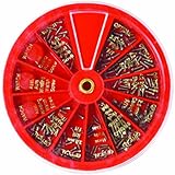 SE JT69250 250-Piece Set of Eyeglass & Watch Repair Screws with Convenient Revolving Organizer