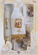 First Communion Gift Set - Candle - Rosary - Rosary Purse - Missal - Mini Certificate - ENGLISH - Girl