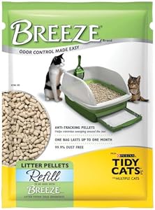 Tidy Cats Breeze Litter Pellet Refill, 3.5-Pound Packages (Pack of 6)