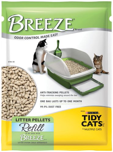 Tidy Cats Breeze Litter Pellet Refill, 3.5-Pound Packages (Pack of 6)