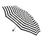 Totes Stripe Jumbo Family Umbrella Black/White