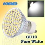 GU10 60 SMD 3528 LED Pure White spot...