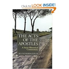 The Acts of the Apostles : A Socio-Rhetorical Commentary