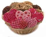 Gourmet Food : Fancy Hearts Cookie Basket, 12