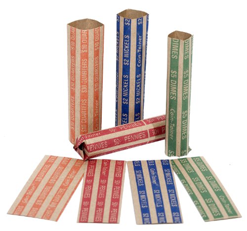 The Coin-Tainer Co. Flat Coin Wrappers, Quarter, 1000 count (30025)