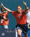 Mia Hamm - Soccer Action - Autographed 8x10 Photograph