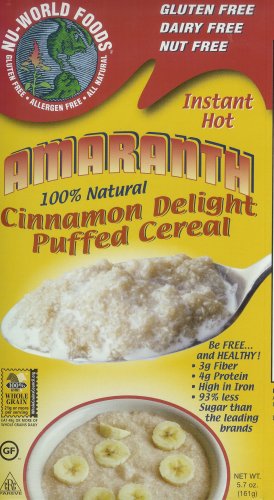 Amaranth Cinnamon Delight Puffed Cereal