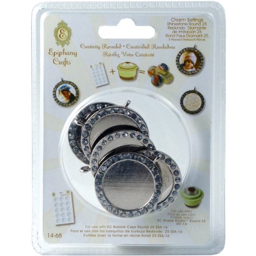 Epiphany Crafts Epiphany Crafts Metal Charm Settings, 5-Pack