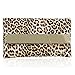 BMC Womens Ultra Thin Faux Leather Mixed Design Animal Print Clutch Handbag