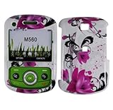 Purple Lily Hard Case Cover for Samsung Reclaim M560