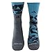 adidas Men's Energy Camo 2-Pack Crew Socks, Onix-Light Onix Marl/Bright Cyan/Collegiate Navy, Large