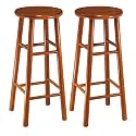 Winsome Wood Assembled 30-Inch Cherry Finish Bar Stools, Set of 2