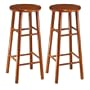 Winsome Wood Assembled 30-Inch Cherry Finish Bar Stools, Set of 2