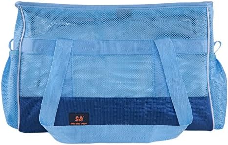 Zacoro Breathable Soft Sided Pet Carrier (Large, Blue)
