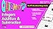 Learning Advantage 8234 QUIZMO Integers Addition and Subtraction Card