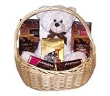 Godiva & Lindor Chocolates Galore Grand Springtime Cream Puff Bear & Assorted Chocolate Gourmet Gift Basket