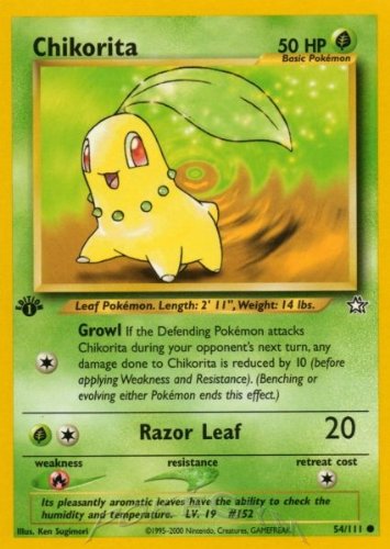 Pokemon Neo Genesis Common Chikorita 54/111