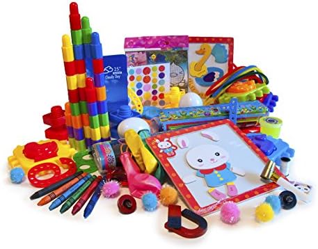 Brilliant Busy Bags 4-Pack - Montessori Travel Toys for Children age 2-4 - Compact & Waterproof