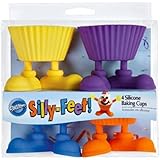 Wilton Silly- Feet Silicone Baking Cups , 4-Count