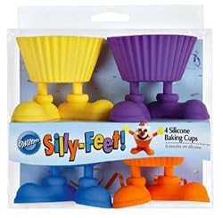 Wilton Silly- Feet Silicone Baking Cups , 4 Count