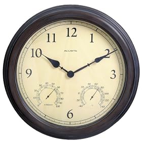 Chaney Instruments Acu-Rite 01062 18-inch Copper Patina Combo Clock
