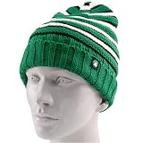 Boston Celtic Hats : adidas Boston Celtic Ladies Green Striped Knit Beanie