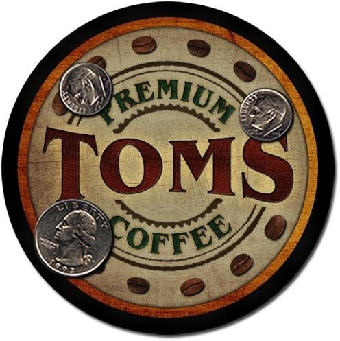 Toms Family Name Coffee Drink Coasters - 4 Pack