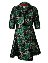 A-line Jacquard Nylon/Polyester/Rayon Floral Print  Dress