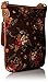 Vintage Floral Roses & Lace, Fabric Crossbody Messenger Purse w/ Front Pocket & Long Strap