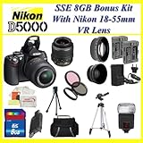 Nikon D5000 12.3 MP DX Digital SLR Camera with 2.7-Inch Vari-angle LCD