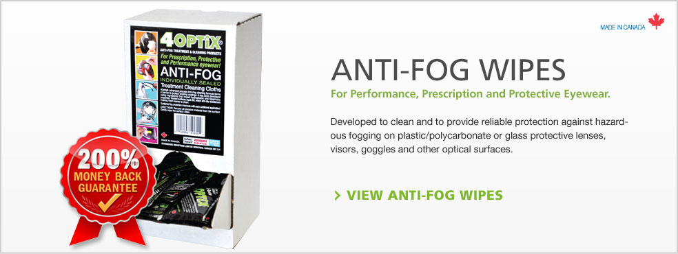 View all the Devonshire 4Optix anti fog wipes