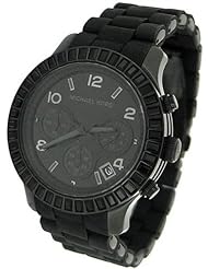 Michael Kors Womens Black Stainless Steel Link Bracelet Quartz Chronograph MK5512