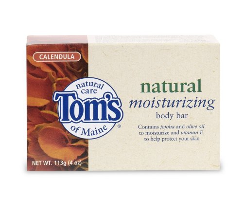 Tom's of Maine Natural Care Moisturizing Soap, Calendula, 4-Ounce Bars (Pack of 6)