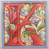 Jim Shore Monogram Red Alphabet Letter Display 