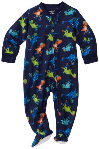 Little Me Baby-Boys Infant Dino Zip Footie