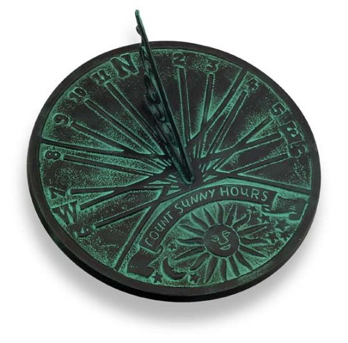 Aluminum Count Sunny Hours Sundial
