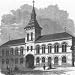 DURHAM:New townhall,Hartlepool,antique print,1866