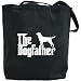 Canvas Tote Bag Black  The Dogfather Labrador Retriever  Dog