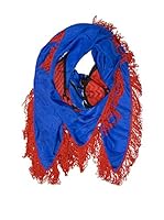 Plomo o Plata Fular (Azul / Naranja)