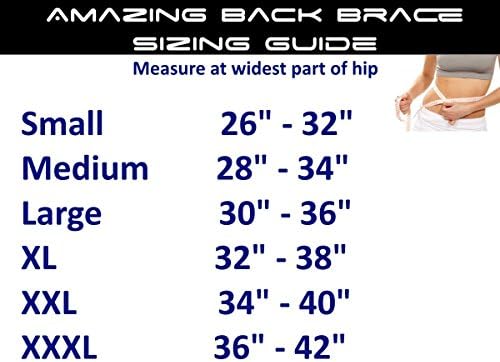 Amazing Back Brace Belt + Free e-Book - Dual Use: Lower Lumbar &amp; Sciatica Support AND Self-heating Acupuncture Magnetic Therapy for Muscles &amp; Circulation for Slim Waist &amp; Menstrual Cramps FDA Approved