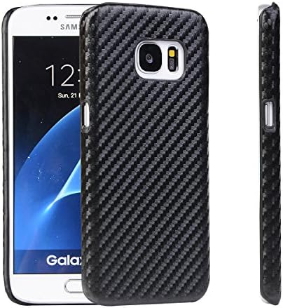 Samsung Galaxy S7 Case,CAFOODUN [Classic Series] Slim Leather Case,Carbon fiber Back Cover for Samsung Galaxy S7