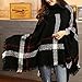 Women's Pullover Batwing Sleeves Sweater Poncho Cape Cloak Tassels