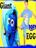 DISNEY FINDING DORY Nemo GIANT Worlds Largest Surprise Egg Pool Toys Summer Fun Huge Surprise Nemo Egg