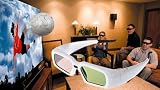 Excelvan Rechargeable Infrared Active Shutter White Glasses for Toshiba 3d Hdtvs