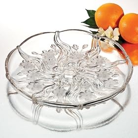 CELENTO CRYSTAL PLATTER CENTERPIECE by Studio Silversmith