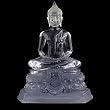 Buddha on Temple Seat - Translucent 9"