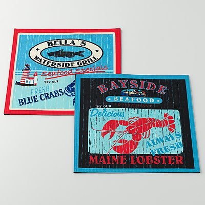 Maine Lobster & Blue Crab 2-pk. Placemats