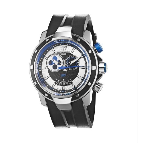 TechnoMarine Heren 609.027 UF6 Tide Black and Blue Dial Watch