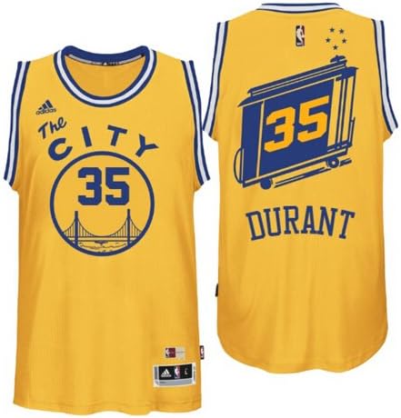 Mens Kevin Durant Golden State Warriors Jerseys Yellow (L)